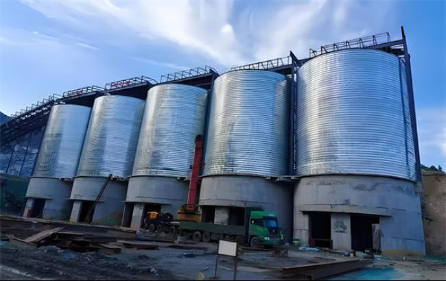 贺州螺旋卷板仓施工现场